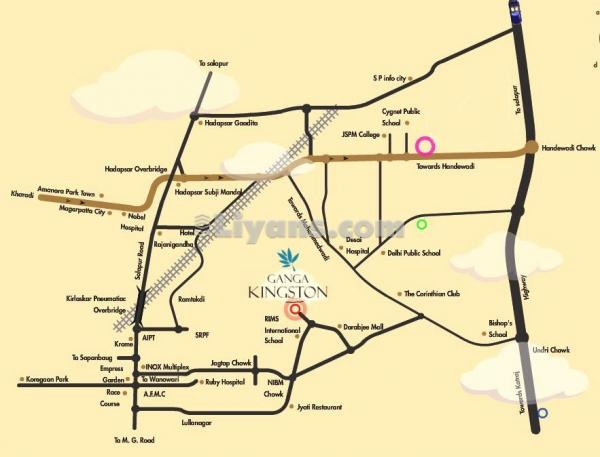 Location Map of Arv Ganga Kingston